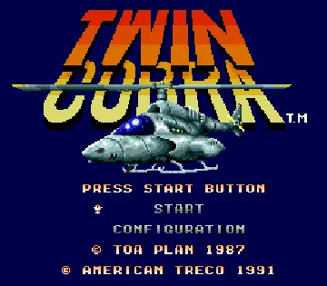 Twin Cobra - Desert Attack Helicopter (USA) screen shot title